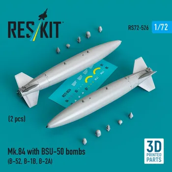Plastikový model Reskit 1/72 Mk.84 with BSU-50 bombs (2 pcs.)