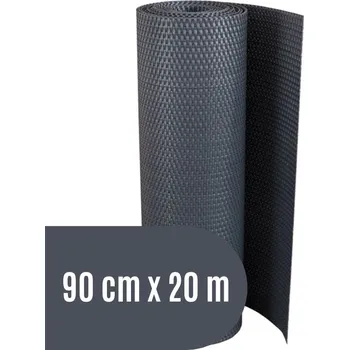 Příslušenství pro plot Progresja Zástěna na balkon ratanová, výška 90 cm - balení 20 m, barva tmavě šedá RD03