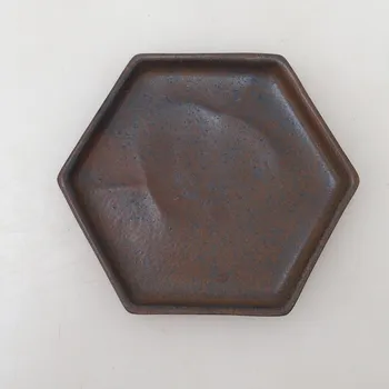 Květináč Bonsai podmiska šestihran D3 - 11 x 9,5 x 1 cm