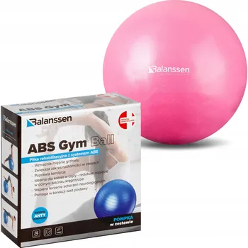 Gymnastický míč Klasický míč Balanssen 25 cm odstíny růžové a fialové
