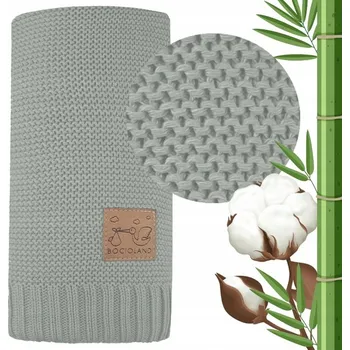 Dětská deka BOCIOLAND Bambusová deka Paris 80x100cm šedá