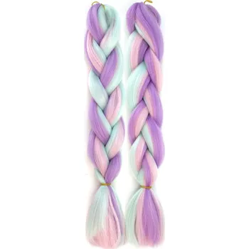 Kanekalon - barevné copy - fialově modrá MC8