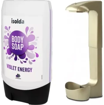 Mýdlo ISOLDA Violet energy tělové mýdlo CLICK AND GO! 350 ml s držákem