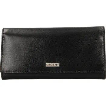 Peněženka Lagen 50039 černá dámská kožená peněženka + DÁREK