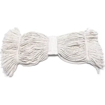 mop Mop dlouhé třásně 450 g prošité smyčky, bílý tkaloun