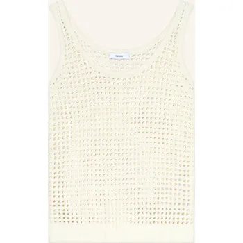 Reiss Dámský Pletený Top Claudia Ze Lnu, režná, 40