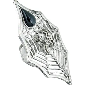 Karnevalový doplněk Prsten Pavučina s pavoukem