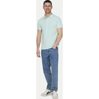 Only & Sons Polokošile Fletcher 22024827 Zelená Regular Fit XL
