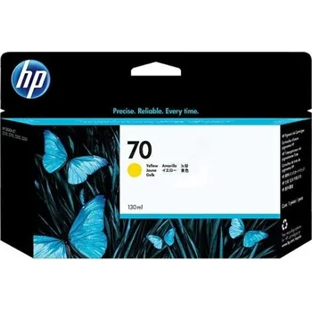 HP 70 Žlutá inkoustová kazeta DesignJet, 130 ml