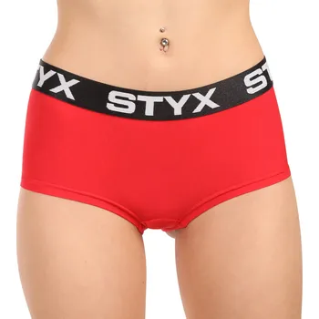 Kalhotky Dámské kalhotky Styx s nohavičkou červené (IN1064) L Možnost vrácení zboží ZDARMA do 120 dnů!
