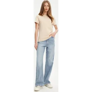 Pánská móda Guess T-Shirt V3BI11 J1314 Béžová Regular Fit M