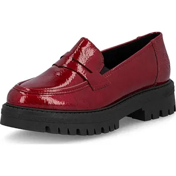 Dámské mokasíny Dámské mokasíny RIEKER 47550-33 červená W5 40