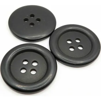 Knoflík Dírkový maxi knoflík - černý - průměr 4,95 cm