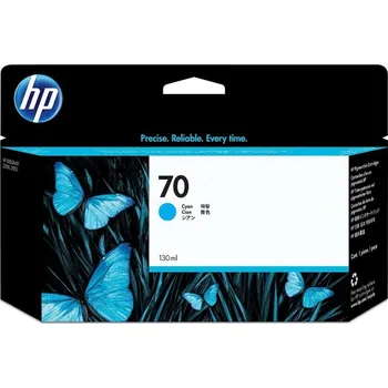 HP 70 Azurová inkoustová kazeta DesignJet, 130 ml