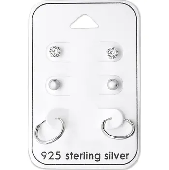 Náušnice Atreya Sada stříbrných náušnic Jelly