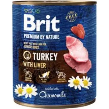 Brit Premium Dog by Nature konz Turkey&Liver Hmotnost: 800g