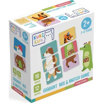 Desková hra Giaaant Mix & Match Game Funny animals