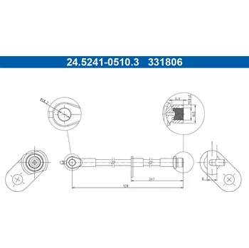 Brzdová hadice Brzdová hadice ATE 24.5241-0510.3