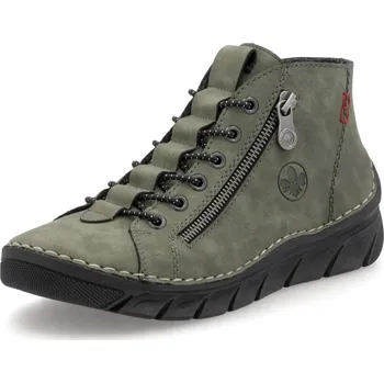 Dámská obuv Dámská kotníková obuv RIEKER 55048-54 zelená W5 37