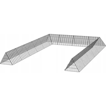 Chov hospodářského zvířete VEVOR Kurník 600x400x61.5CM Přenosný Venkovní Výběh pro Slepice Černý