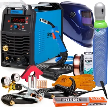 Svářečka INVERTOROVÁ SVÁŘEČKA SHERMAN MIG 200 SYNERGIE MAG MMA TIG 200A 230V VRD 3V1