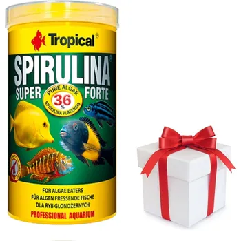 Krmivo pro rybičky TROPICAL Super Spirulina Forte 1000ml + vzorek krmiva pro ryby ZDARMA