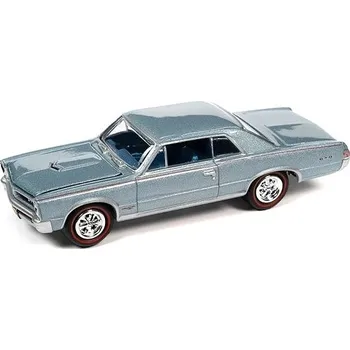 autíčko Pontiac GTO 1965 modrý 1:64 - Johnny Lightning Pontiac GTO - sběratelský model auta 1/64