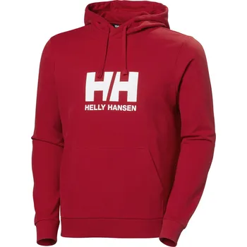 Pánská mikina Pánská Mikina HELLY HANSEN HH LOGO HOODIE 2.0 30394_162 – Červená M