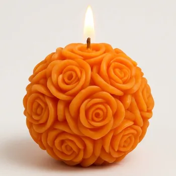 Svíčka Vonná svíčka Pugét růží | 110 g | Svíčkománie3D | Barva: Oranžová