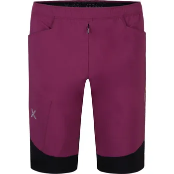 MONTURA Spitze Bermuda, Wine Red/Sunny Lime velikost: M