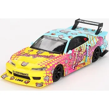 autíčko Nissan LB-Super Silhouette S15 SILVIA LBWK KUMA RHD 1:64 - MiniGT Nissan LB-Super Silhouette S15 SILVIA - kovový model auta