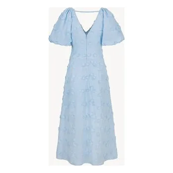Dámské šaty BIZUU Letní šaty FELICITE Modrá Standard Fit 36