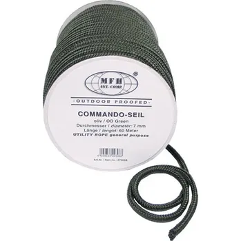 Lano Šňůra 7 mm 60 m ZELENÁ