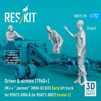 Plastikový model Reskit 1/72 Driver&airmen (1960+) type 2 (RSK72-0006/07)