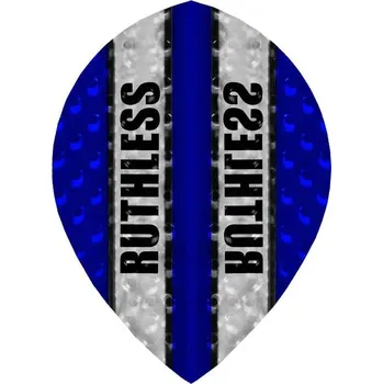 Příslušenství pro šipky Ruthless letky Clear Panel Dimplex Pear, Barva letky Blue