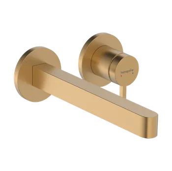 Vodovodní baterie Hansgrohe Finoris - Páková umyvadlová baterie pod omítku, výtok 228 mm, kartáčovaný bronz 76050140