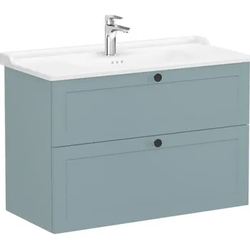 Šatní skříň Vitra Koupelnová skříňka s umyvadlem Root 100x67x46 cm zelená mat ROOTC100GINTC