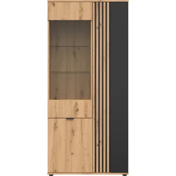 Knihovna Brwcz VABRES REG2D1W/90 dub artisan/černá / 3BAL /