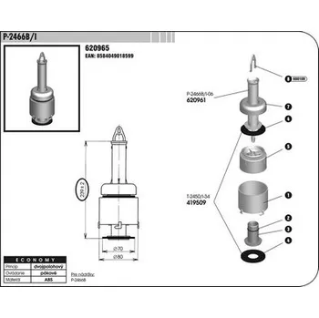 Ventil Sam holding Ventil P-2466B/I vypouštěcí 620965