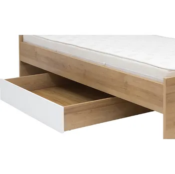 Postel Brwcz BALDER SZU Šuplík dub riviéra/bílý lesk / 1BAL /