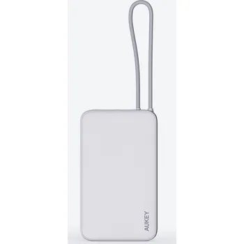 Powerbanka Aukey Spark Sling PB-Y53 10000 mAh Slim Powerbanka s kabelem USB-C, šedá