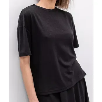 Dámské tričko VILA černé tričko (Dámské černé triko značky Vila)