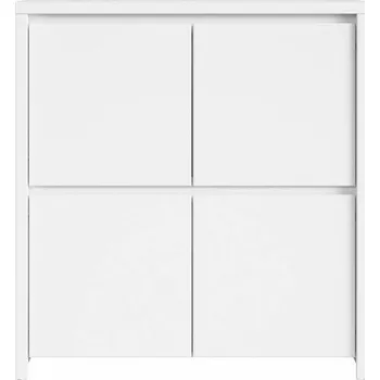 Komoda Brwcz KASPIAN KOM4D bílá/bílá matná / 2BAL /