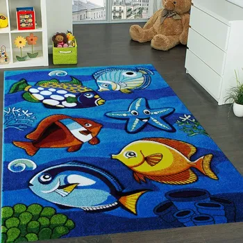 Koberec Vopi Dětský koberec Smart Kids 22308 blue (Varianta: 120 x 180 cm - SLEVA)