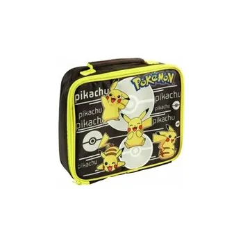 Svačinový box Pokémon obědový box Pikachu - černý