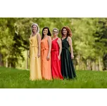 Lněné tílkové šaty - žluté velikost: XL