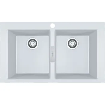 Nerezový dřez Franke Dvoudřez Sirius US2D 620-86 bílá 143.0637.160
