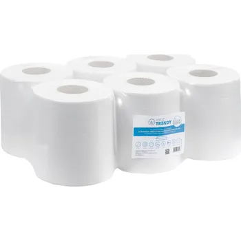 Papírový ručník Q HYGO REFLEX ručníky MAXi, středové odvíjení, 2vrstvé bílé, návin 300m, 6 rolí, M4