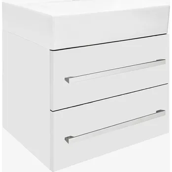 Šatní skříň Swiss aqua technologies Koupelnová skříňka s umyvadlem SAT Cube Way 60x53x46 cm bílá lesk CUBE46602BISATCWL