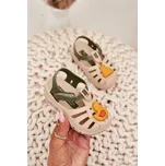 Dětské Sandály Na Suchý Zip 83619 Ipanema Summer XV Baby Barva: Béžová, Velikost: 22/23